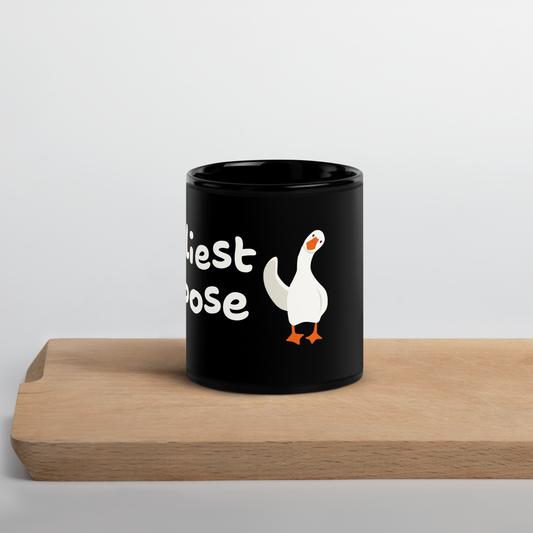 Silliest Goose Black Glossy Mug