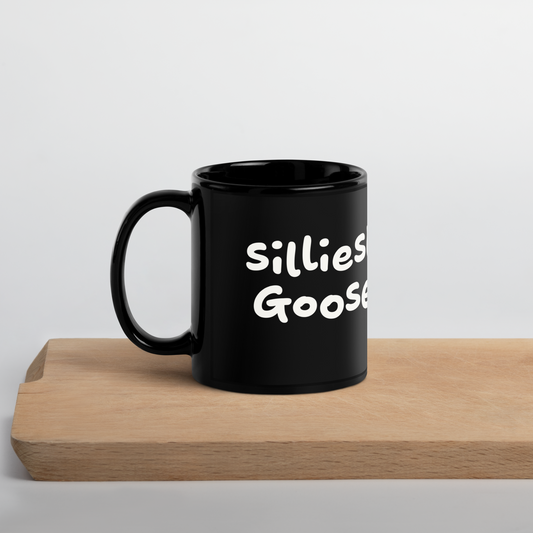 Silliest Goose Black Glossy Mug